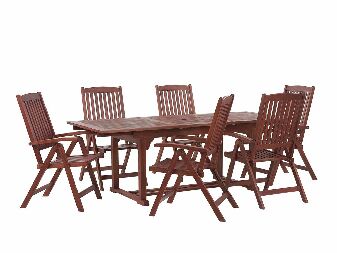 Set de masă pentru grădină TRATORIA (lemn) (lemn închis)