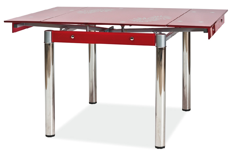Masă de sufragerie Alnitak (roșu) (pentru 4 persoane)