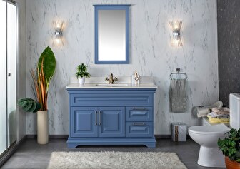 Set mobilier baie Horazio 48 (Albastru)