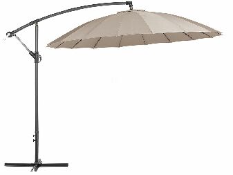 Umbrelă de grădină 268 cm CALISA II (poliester) (bej nisipiu)
