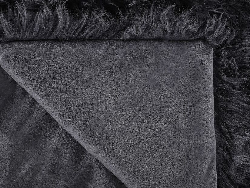Pătură 200 x 220 cm Deli (negru)