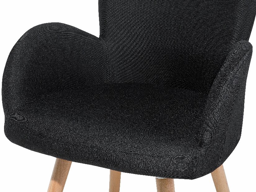 Set 2 buc. scaune pentru sufragerie Broville (negru)