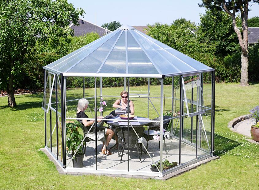 Greenhouse stil special Hera 9000 (policarbonat + sticlă securizată + aluminiu anodizat)