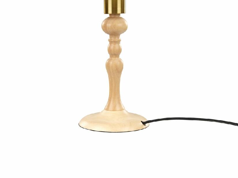 Lampă de masă Claudius (Alb + lemn deschis)