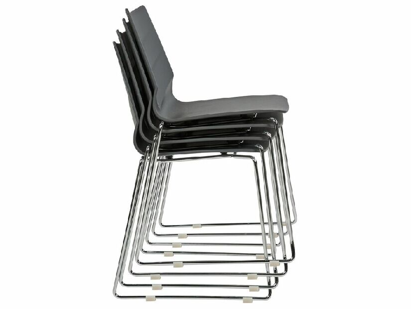 Set 4 buc scaun tip bar Huxley (gri)