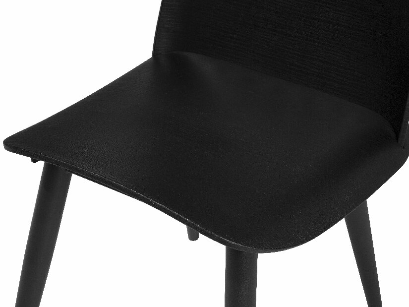 Set 2 buc. scaune pentru sufragerie Herring (negru)