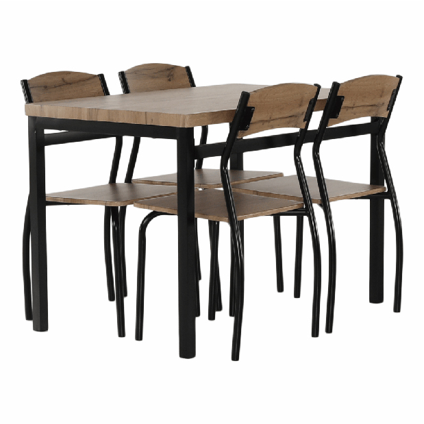 Set masă scaune pentru sufragerie Amalia (pentru 4 persoane)