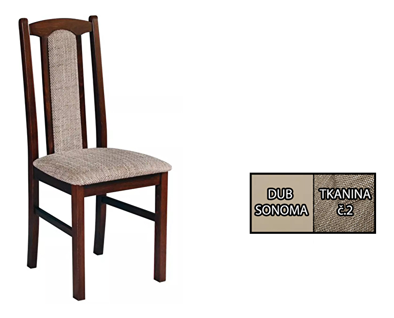 Set 2 buc. scaune de sufragerie Arte (stejar sonoma + textil nr. 2) *vânzare stoc