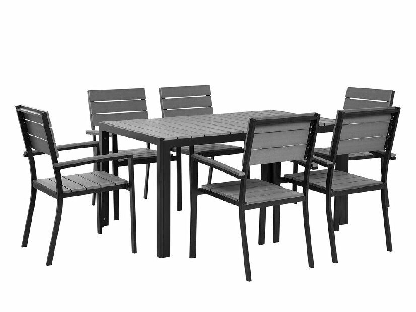 Set de masă pentru grădină Costa (gri)