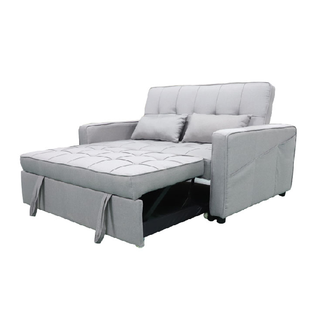 Canapea extensibilă Flombe Big Bed (gri) *vânzare stoc