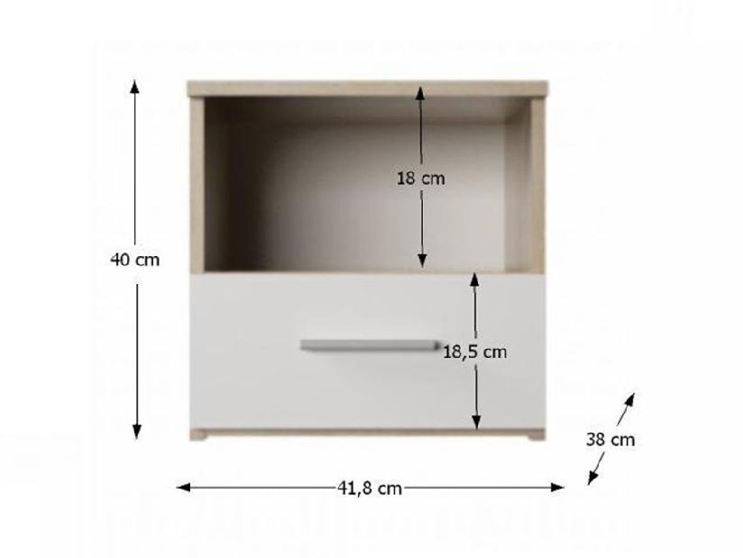 Dormitor (pat 160X200 cm, 2 buc Noptieră, Dulap)