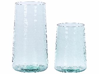 Set 2 buc vază Kulza (transparent)