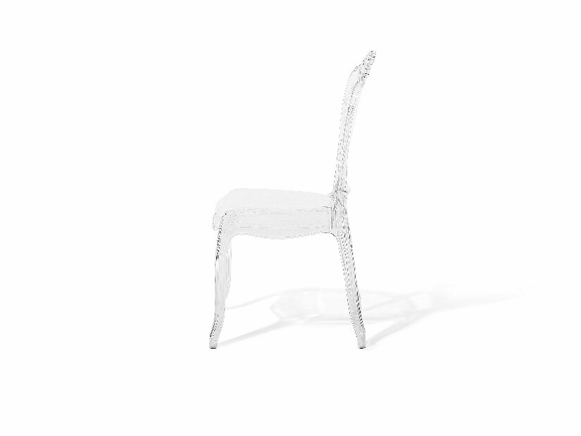 Set 2 buc. scaune pentru sufragerie Vitton (transparent)