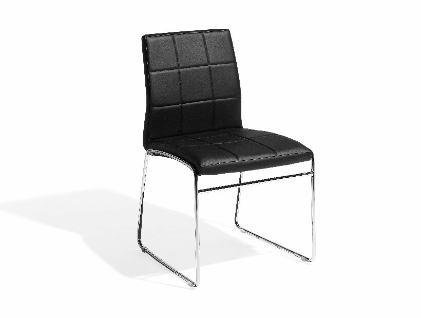 Set 2 buc. scaune pentru sufragerie Kirk (negru)