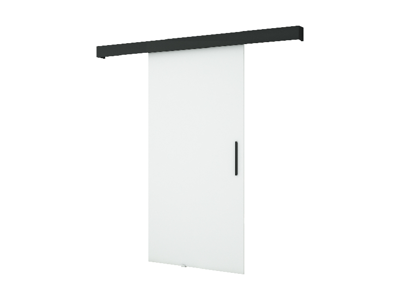 Uși culisante 90 cm Louis I (alb + negru mat + negru mat)