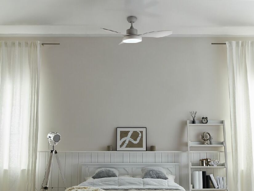 Ventilator de tavan cu iluminat Brunilda (alb)
