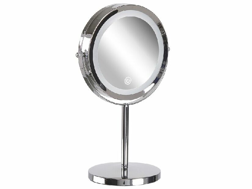 Oglindă machiaj Verde (argintiu) (cu iluminat LED)