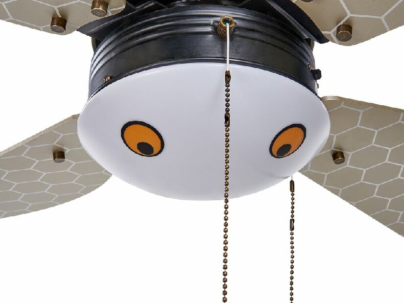 Ventilator de tavan cu iluminat Devora (negru)
