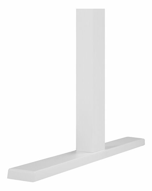 Masă pentru scris UPPER II (130 x 72 cm) (MDF) (reglabil electric) (lemn închis + alb) 