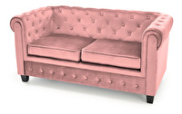 Canapea două locuri Elma XL (Roz + negru)