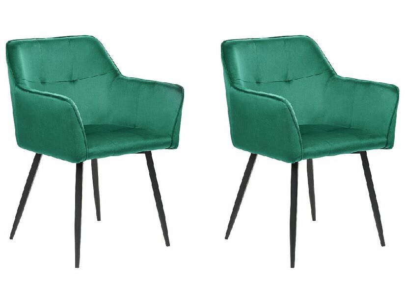 Set 2 buc scaune de sufragerie Jasminka (verde)
