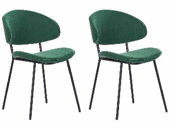Set 2 buc scaune de sufragerie Kiaza (verde)
