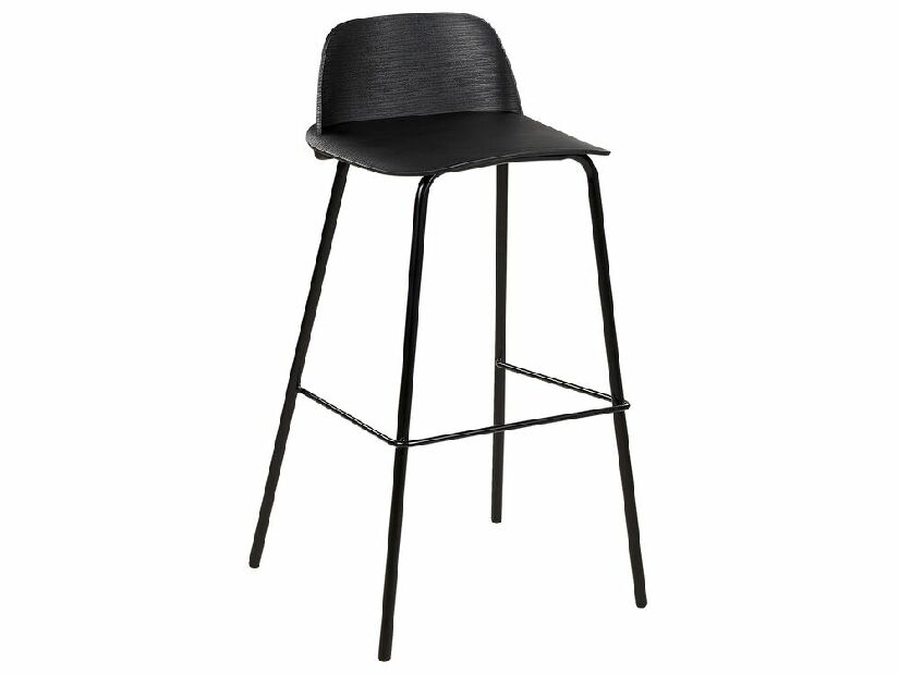Set 4 buc scaune tip bar Morza (negru)
