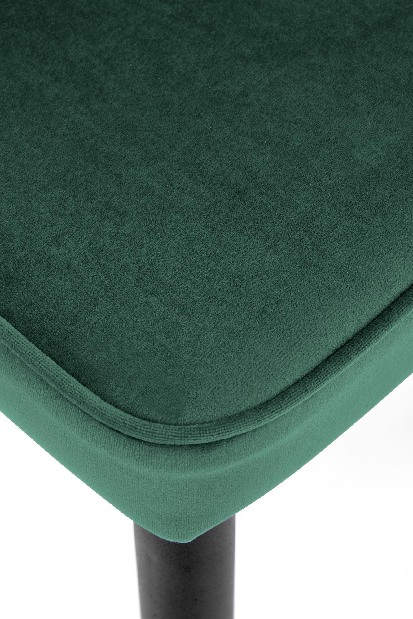 Scaun de sufragerie Krakury (verde închis + negru + auriu)