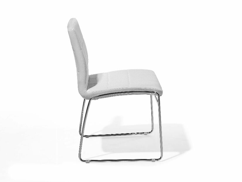 Set 2 buc. scaune pentru sufragerie Kirk (alb)