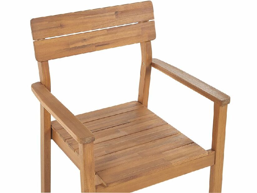 Set 6 buc scaune de grădină Fernanda (lemn deschis)