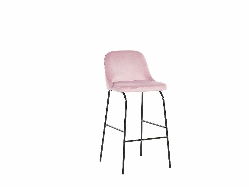 Set 2 buc. scaune tip bar NEKKE (roz)