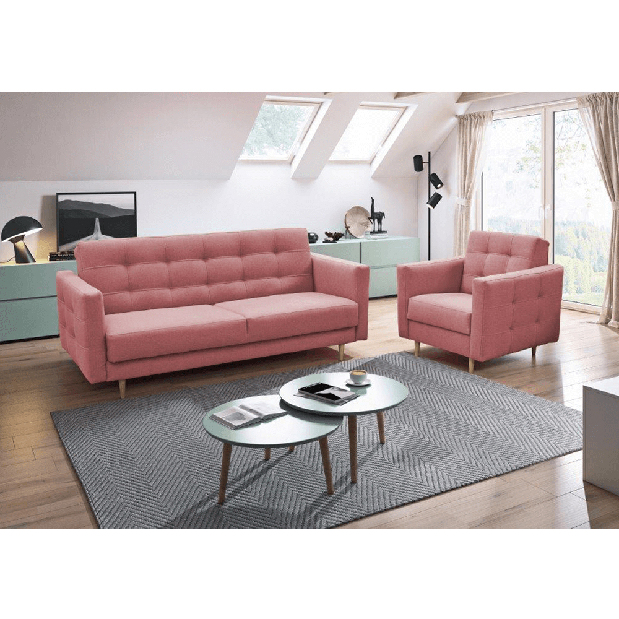 Canapea extensibilă Armendia (roz) *vânzare stoc