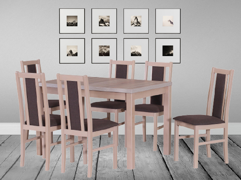Set masă scaune pentru sufragerie Asan (pentru 4 până la 6 persoane)