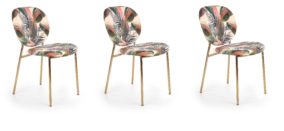 Set de 3 scaune de sufragerie Herri (multicolor) *vânzare