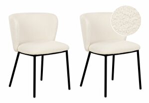 Set 2 buc scaune de sufragerie Minik (alb)