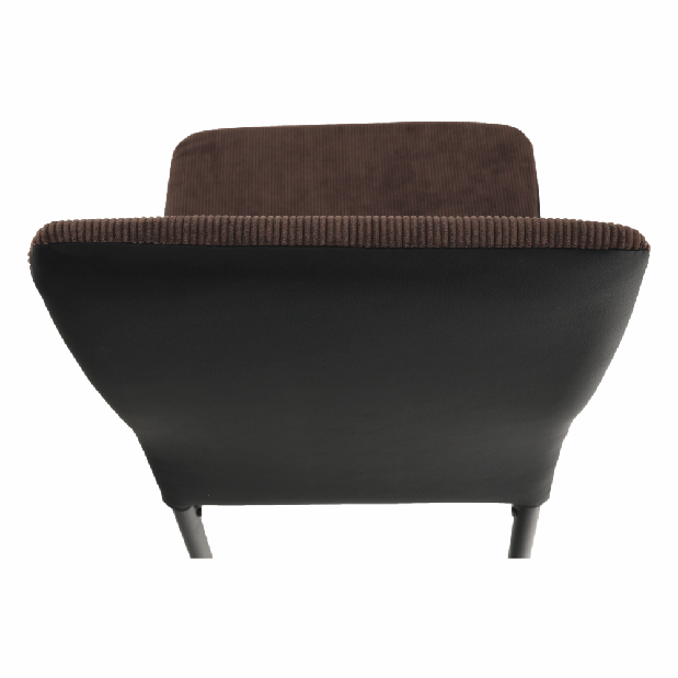 Scaun de sufragerie Enrico (maro închis + negru)