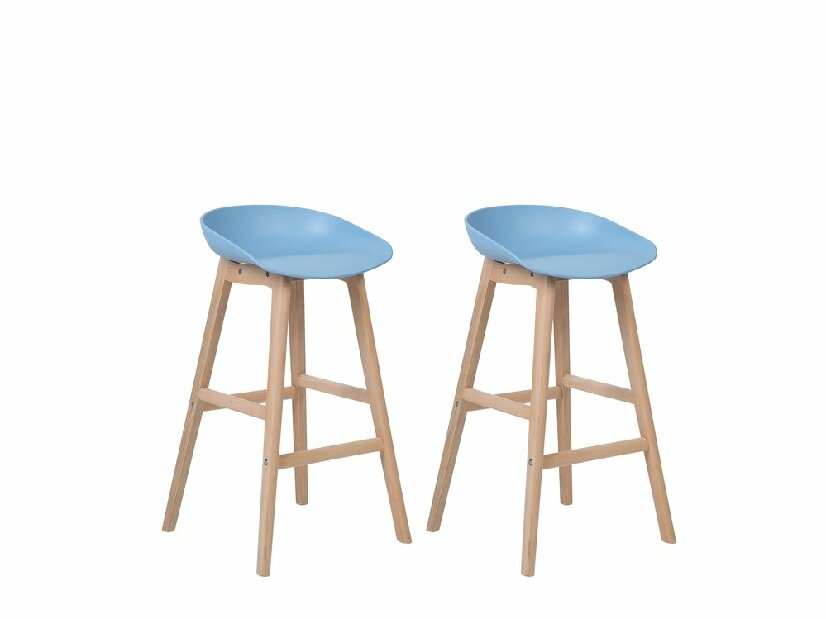 Set scaune tip bar 2buc. Mitri (albastru deschis)