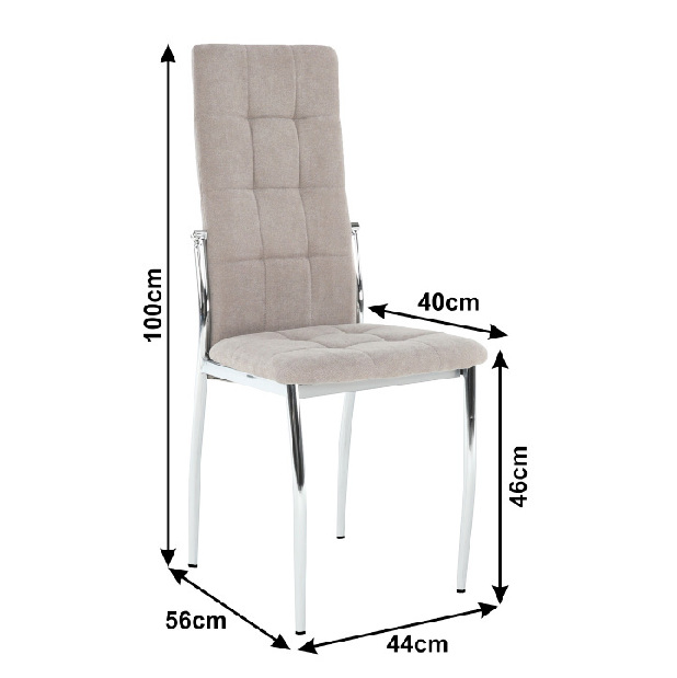 Set 2 scaune de sufragerie Adora (Maro) *vânzare stoc
