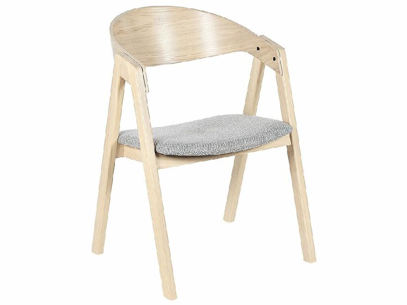 Set 2 buc scaune de sufragerie Yugo (lemn deschis) 