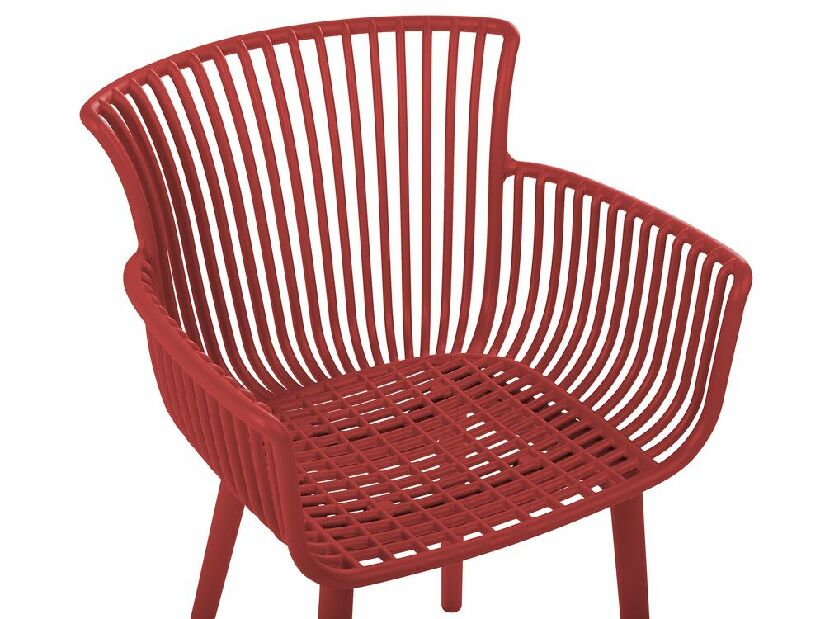 Set de 4 scaune de sufragerie Pexeso (roșu)