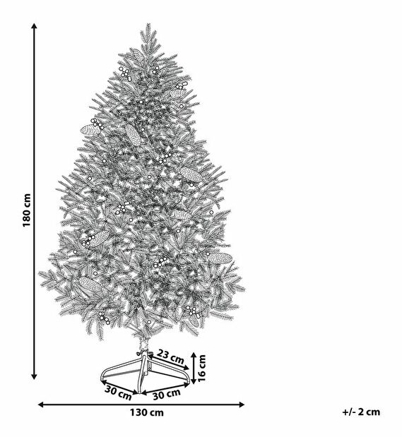 Pom de Crăciun artificial 180 cm JONTA (verde)