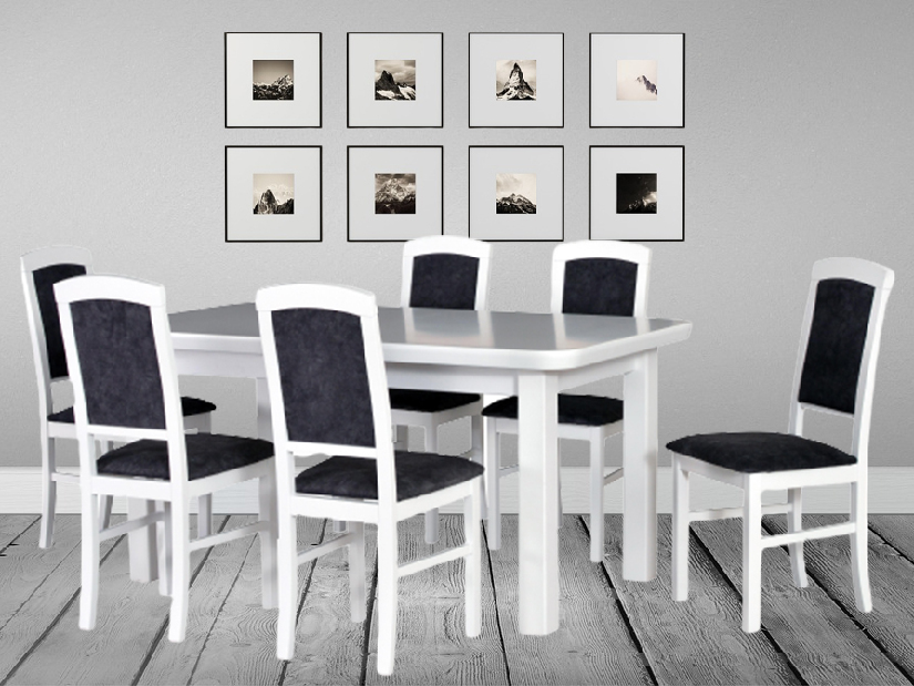 Set masă scaune pentru sufragerie Amelix (pentru 6 până la 8 persoane)