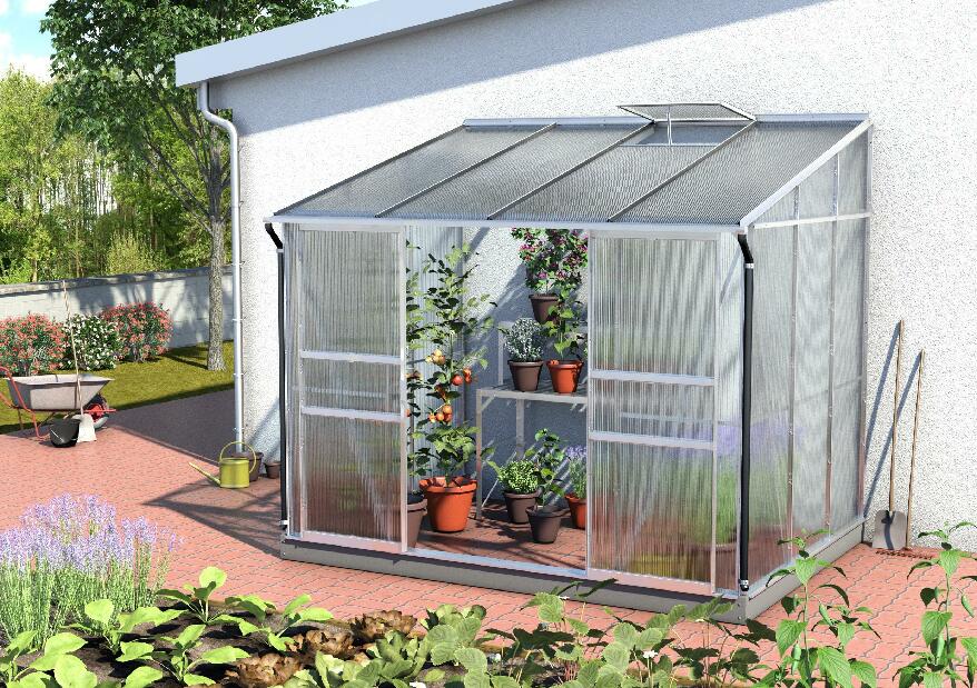 Lean to Greenhouse IDA 5200 (policarbonat + aluminiu anodizat)