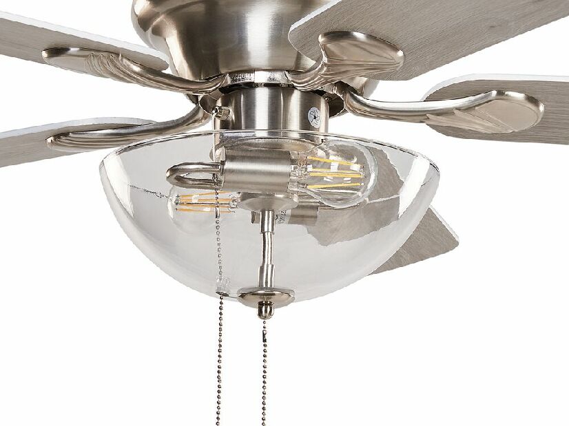 Ventilator de tavan cu lumină Salletta (argintiu) 