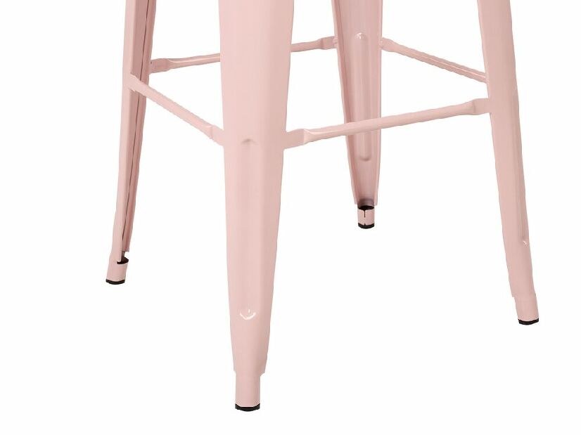 Set 2 buc scaune tip bar 76 cm Chloe (roz)