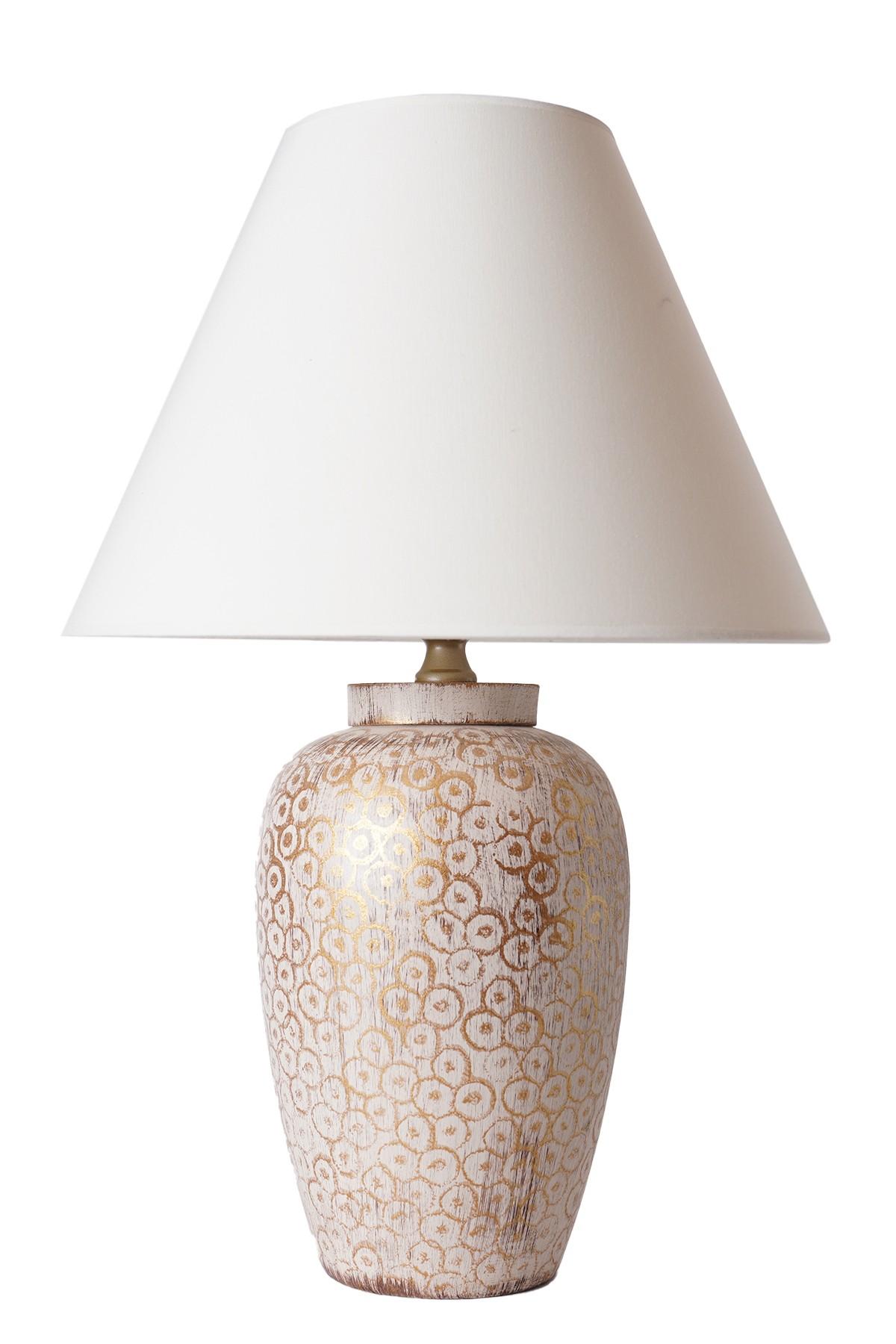 Lampă de masă Entapossa 3 (alb + Auriu)