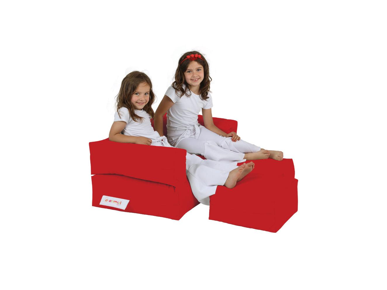 Fotoliu puf Kiddo (Roșu)