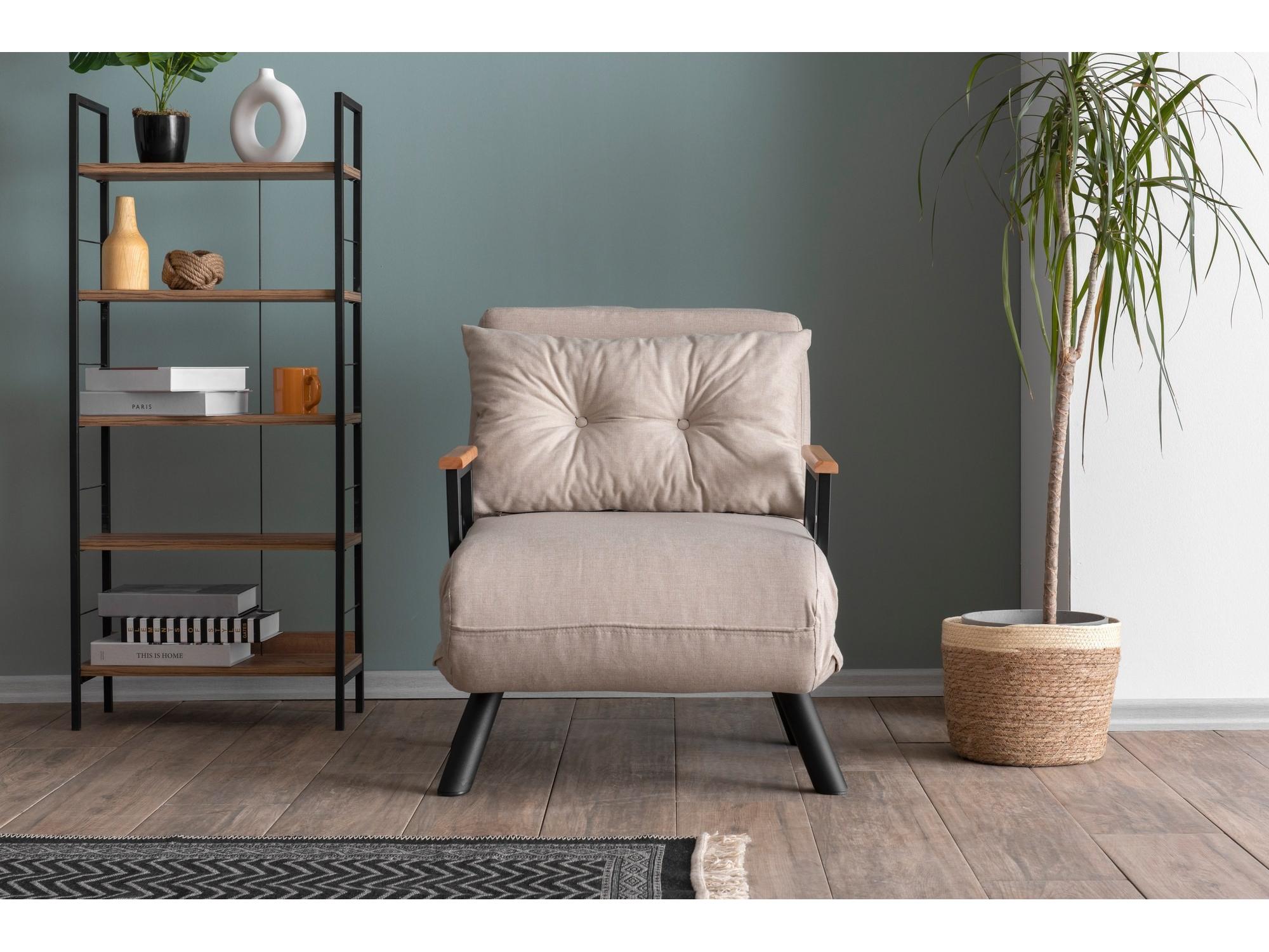 Fotoliu extensibil Sandy (crem)