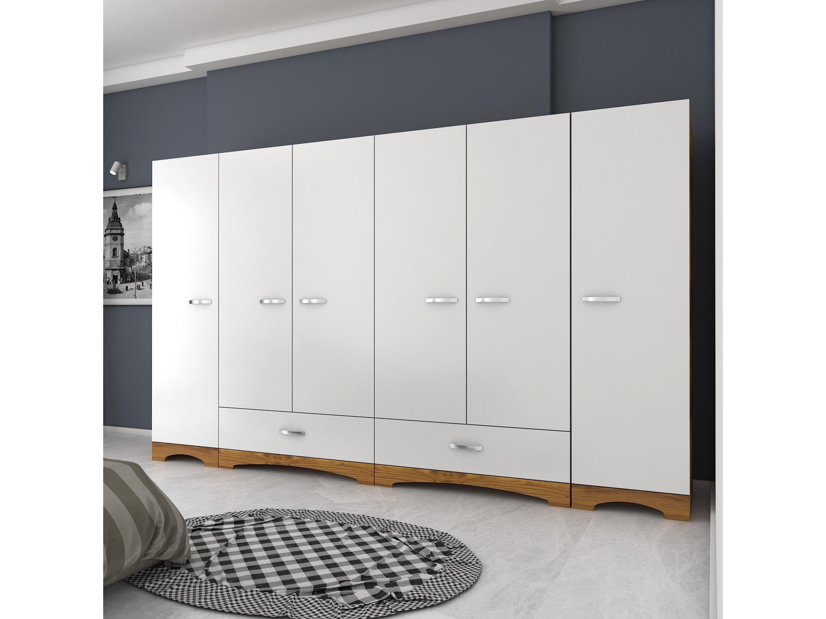 Dulap de haine Forzolena (alb + nuc)