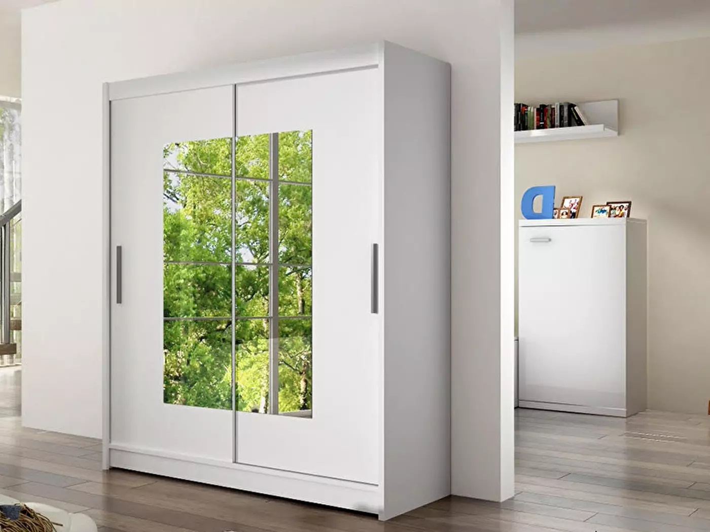 Dulap de haine Wopim III (alb)